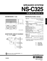 Yamaha NSC-325-Service-Manual